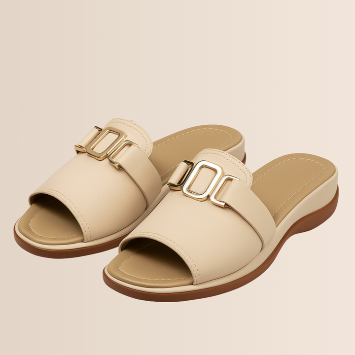 Kvinne Sommer Wedge Heel Slippers