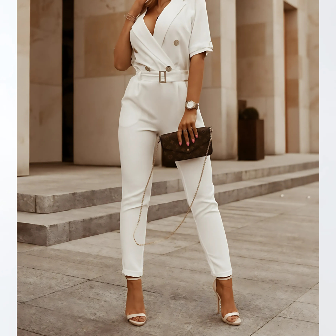 Elegant Jumpsuit med Belte