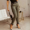 Kvinners skinny cargo jogging bukser