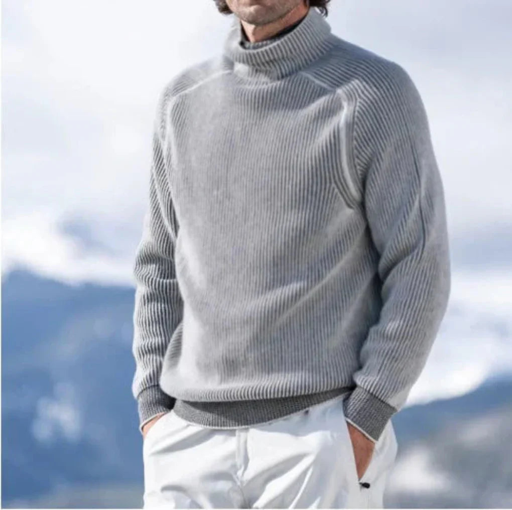 Menns Turtleneck Genser – Elegant og Stilfull for Kaldere Sesonger