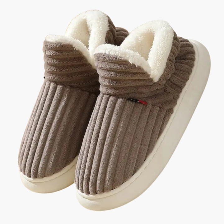 Kvinners Plush Slippers – Ribbet Innesko