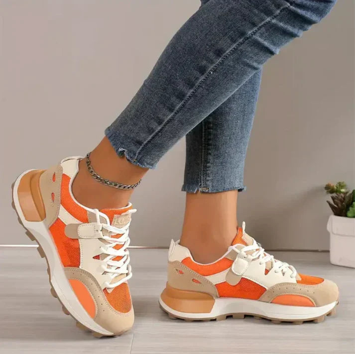 Colour block-sneakers for dame - Nadine