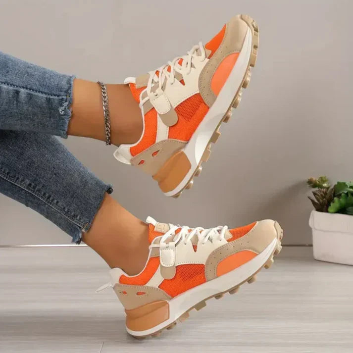 Colour block-sneakers for dame - Nadine