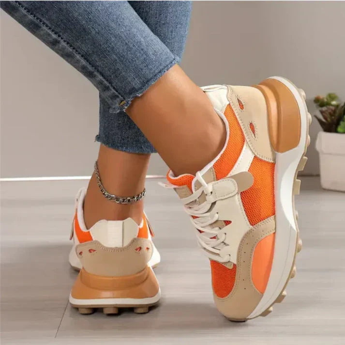 Colour block-sneakers for dame - Nadine