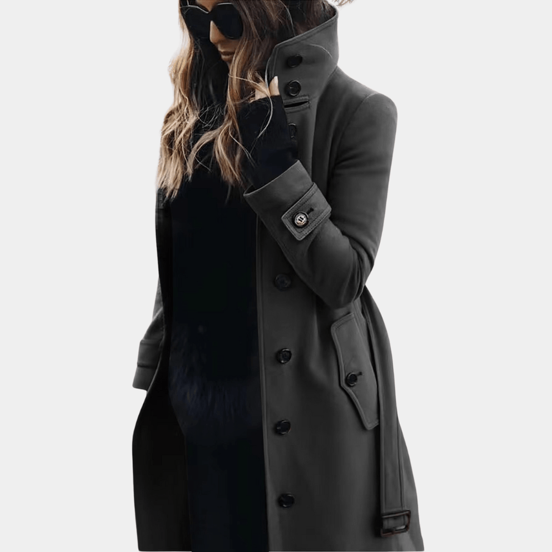 Kvinners Trench Coat – Elegant Stil med Sesongvarme