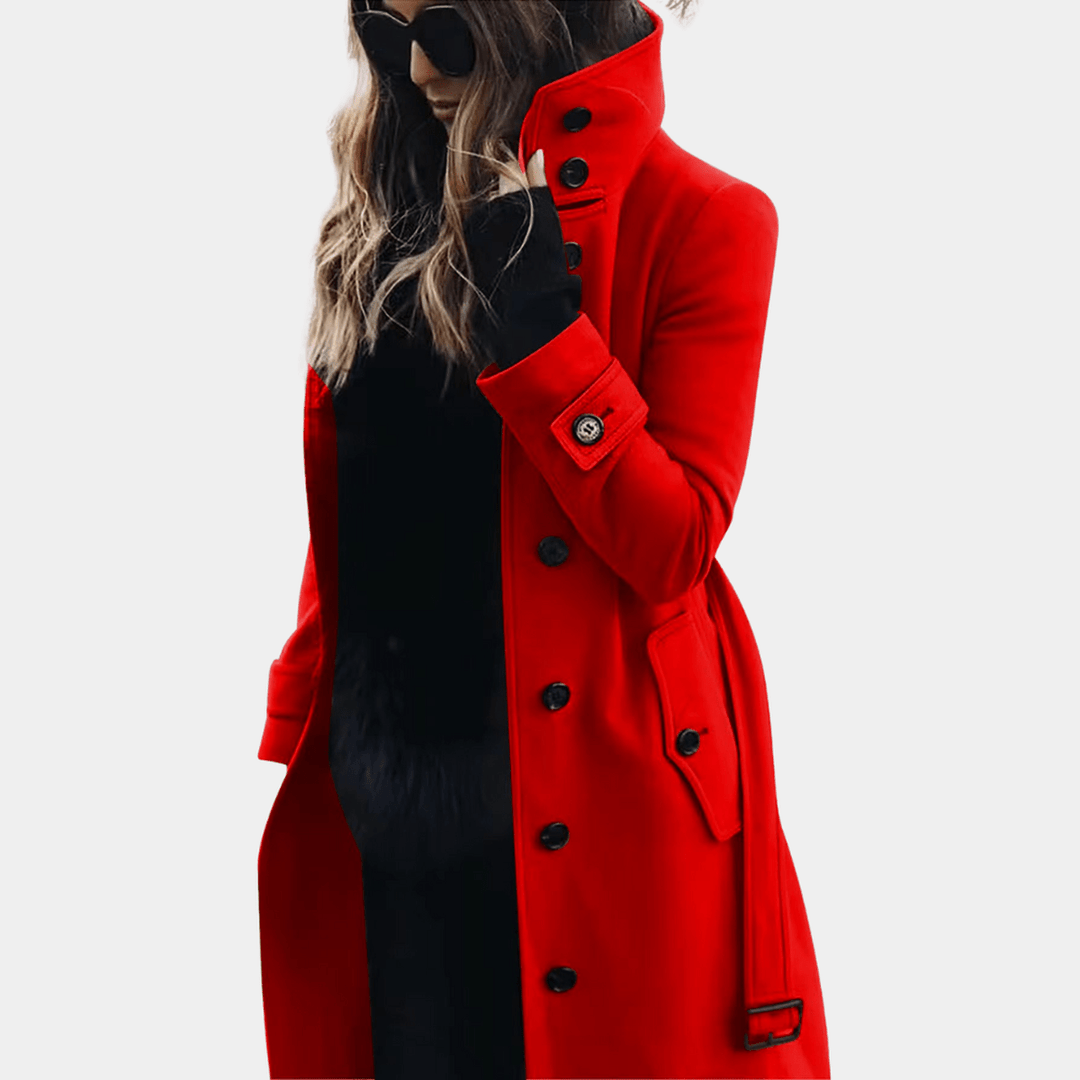 Kvinners Trench Coat – Elegant Stil med Sesongvarme