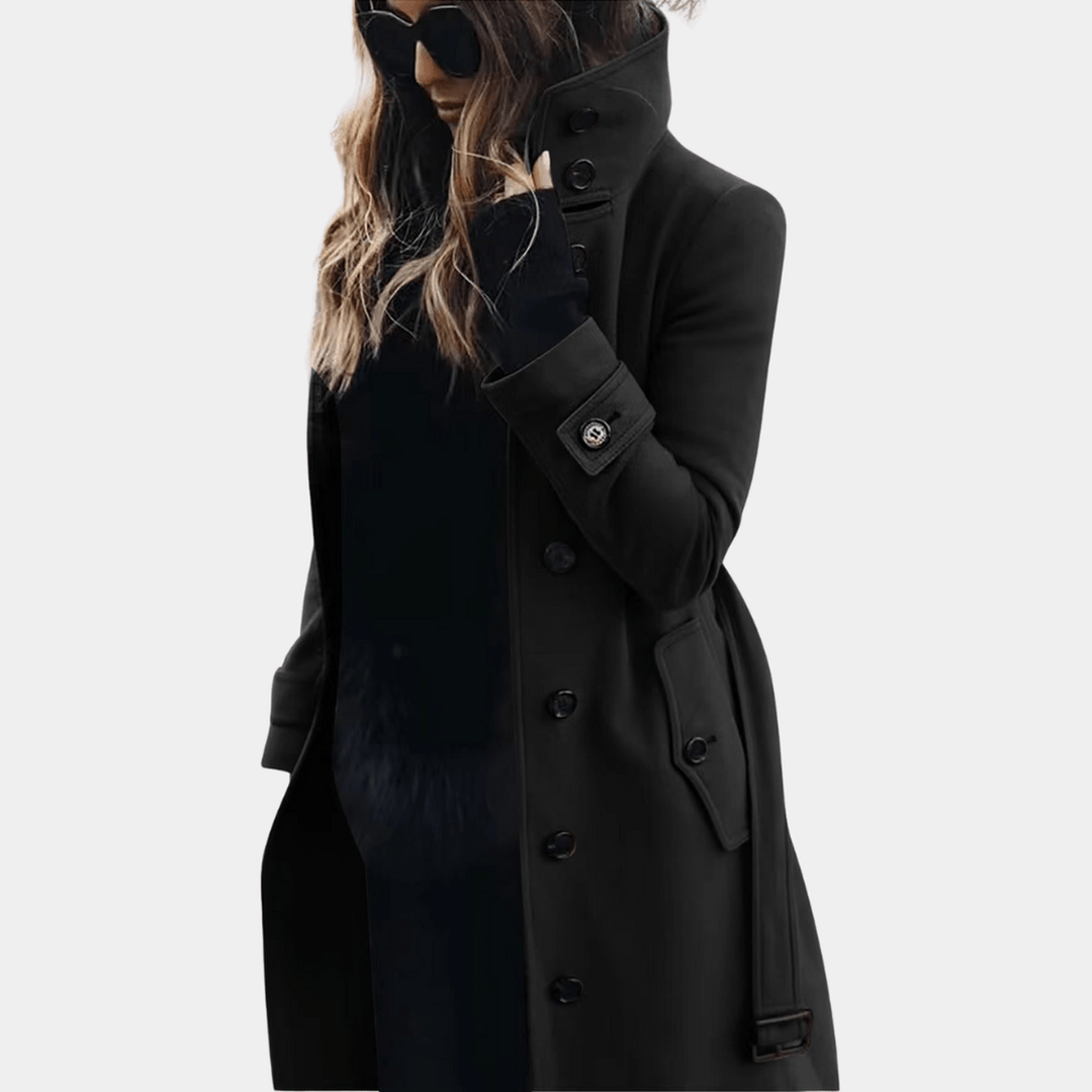 Kvinners Trench Coat – Elegant Stil med Sesongvarme