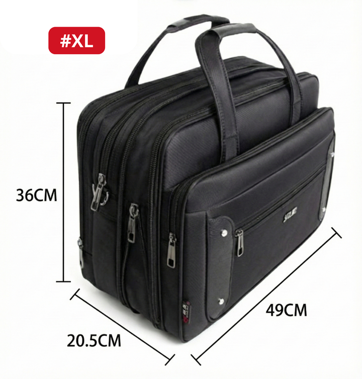 Herrenes Lerretsbag for Laptop og Business