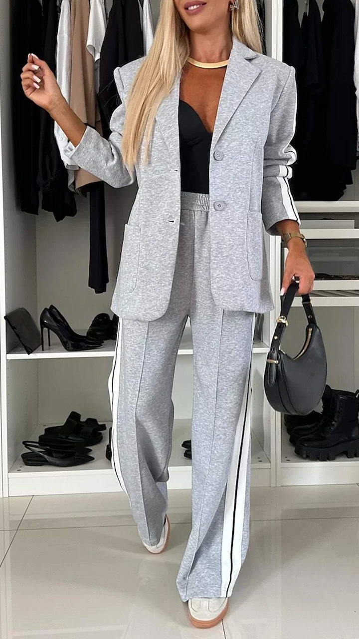 EliteEase VivaSet 2-delt sett | Blazer og bukse med avslappet passform for et stilig look