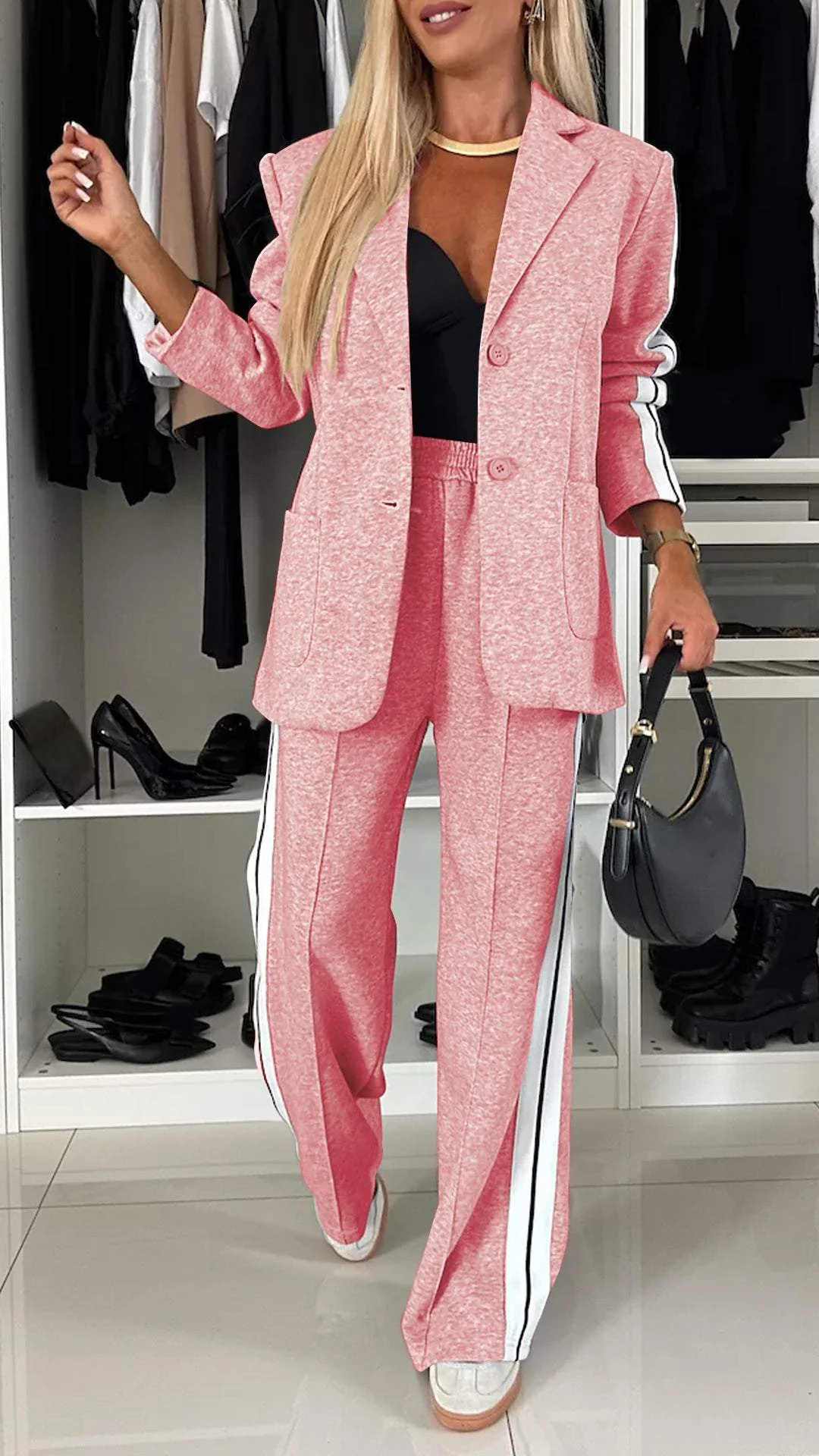 EliteEase VivaSet 2-delt sett | Blazer og bukse med avslappet passform for et stilig look
