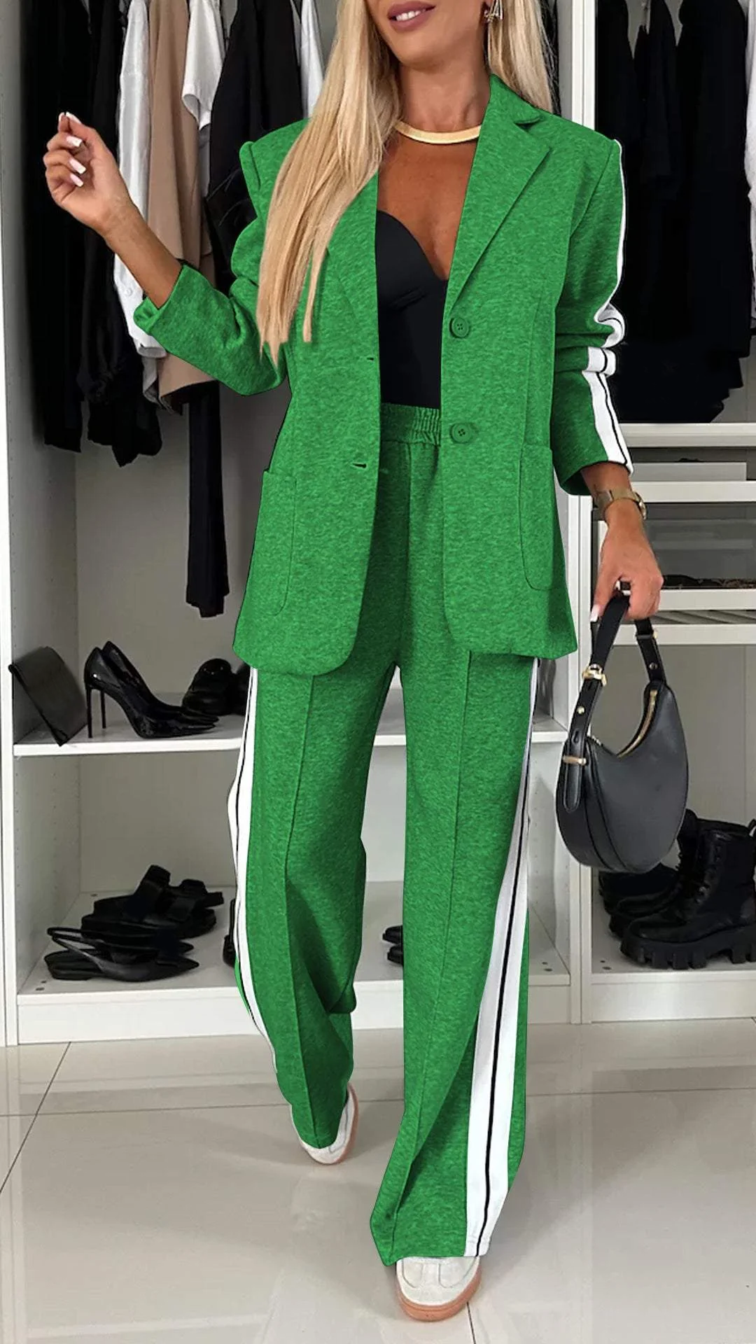 EliteEase VivaSet 2-delt sett | Blazer og bukse med avslappet passform for et stilig look