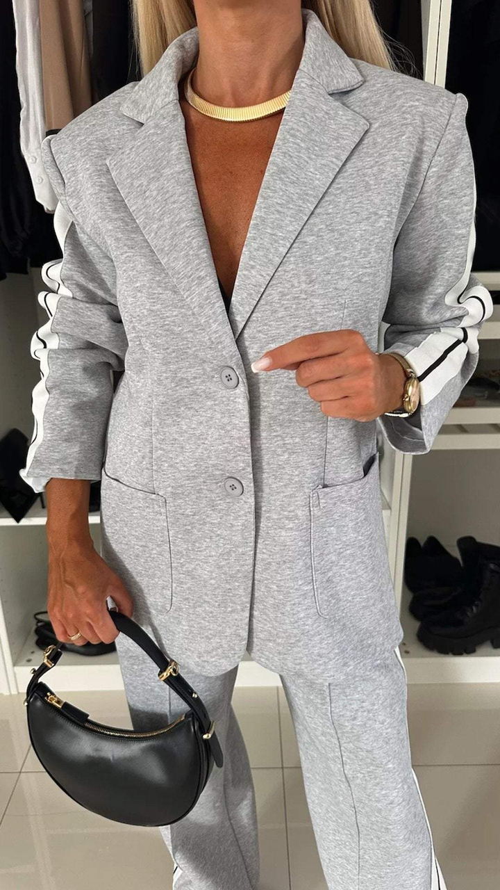 EliteEase VivaSet 2-delt sett | Blazer og bukse med avslappet passform for et stilig look