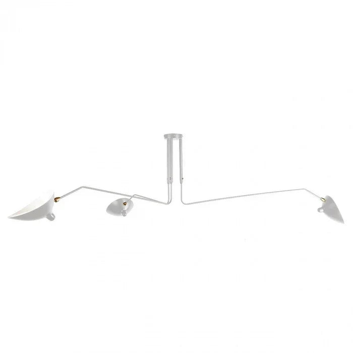 Svart taklampe med svingbare armer – moderne design