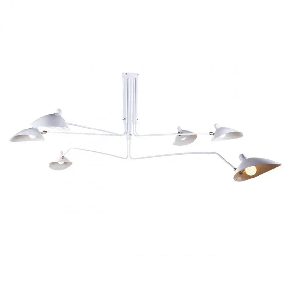 Svart taklampe med svingbare armer – moderne design