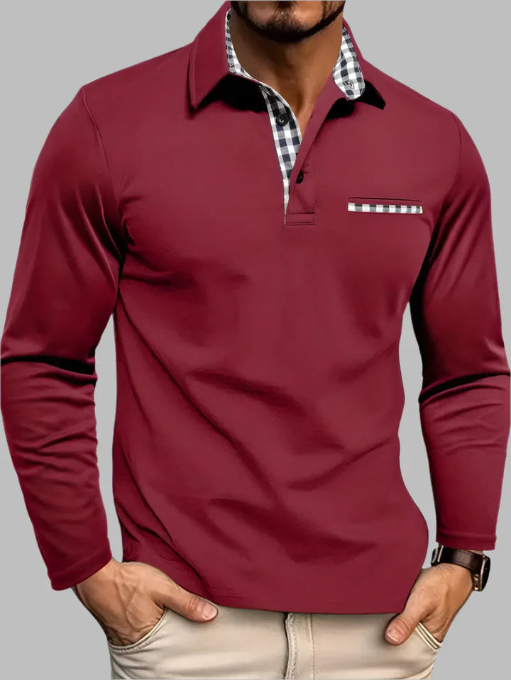 Menns Klassiske Langermede Sommer Polo