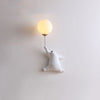 Søt bjørnevegglampe med ballonglys for barnerom