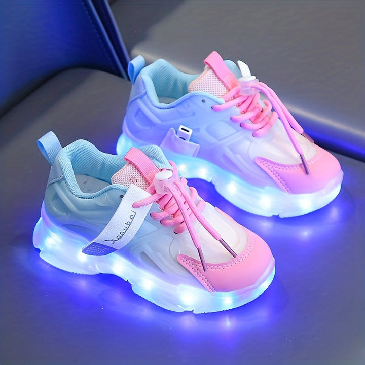 Lysende Sneakers for Barn – Fargerike, LED-Belysning for et Lekent Look
