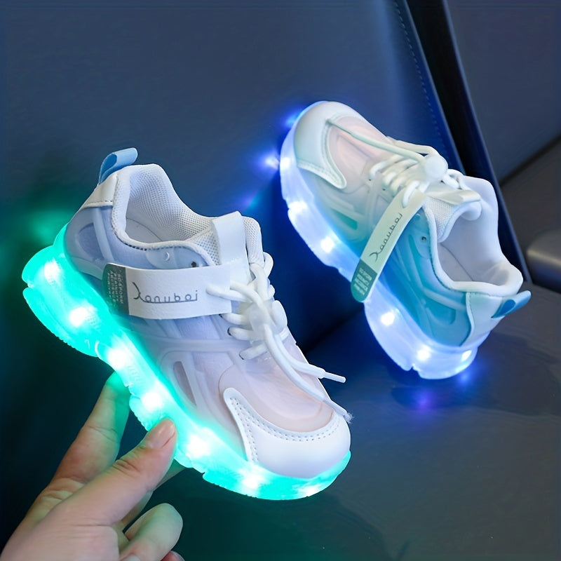 Lysende Sneakers for Barn – Fargerike, LED-Belysning for et Lekent Look