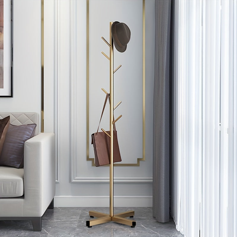 Luksuriøs klesknagg i metall med grenmotiv – funksjonell og stilfull for ethvert rom