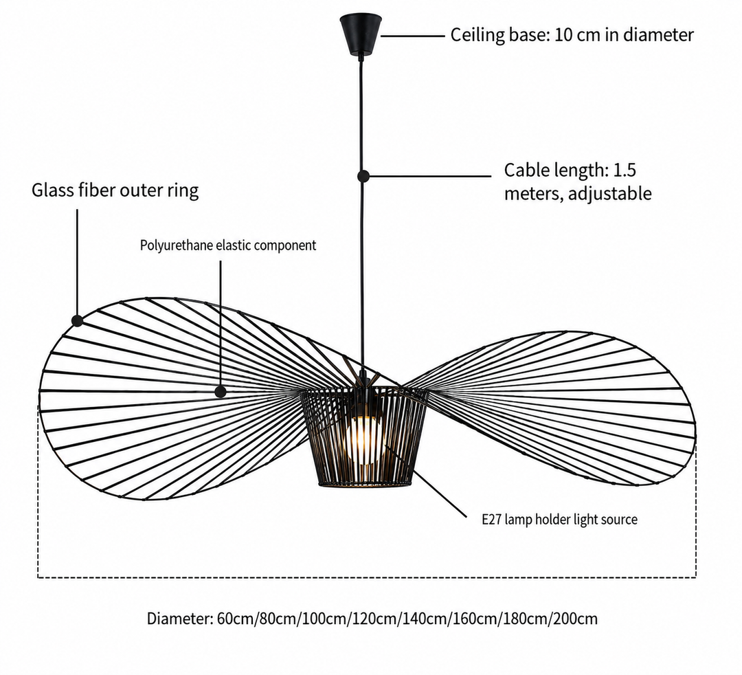 Ritta Metallysekrone for Soverom/Stue Moderne LED
