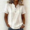 Kvinnesommer Stripete Kortermet Bluse