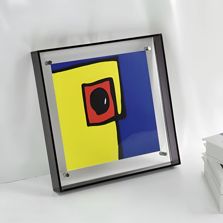 Neon akryl-bilderamme – retro 80-tallsstil, moderne dekorativ fotoramme