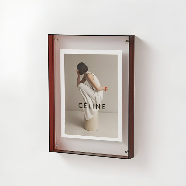 Neon akryl-bilderamme – retro 80-tallsstil, moderne dekorativ fotoramme