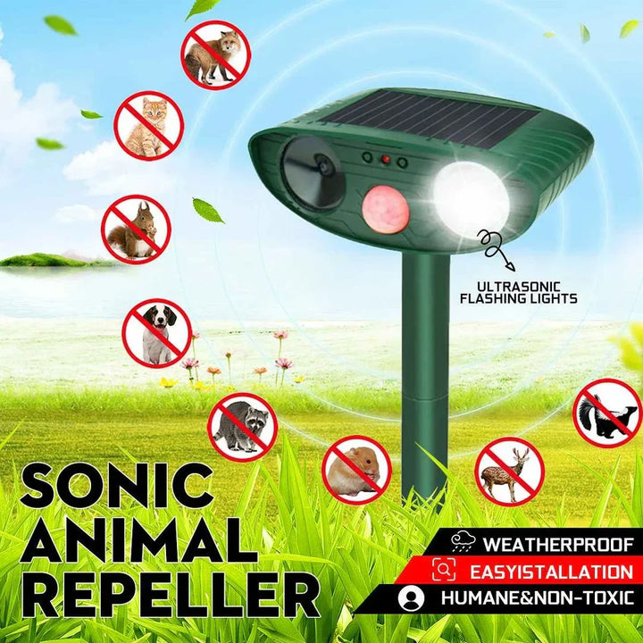 Ultrasonisk Chipmunk Repeller og Solardrevet