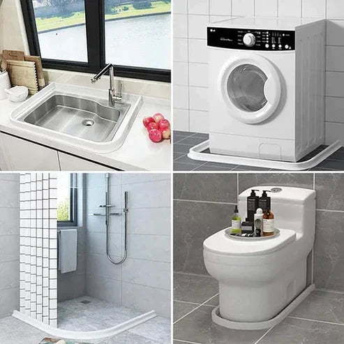 AquaBarrier Silikon Vannsperre | Premium Vanntett Strimmel for Bad og Dusjer