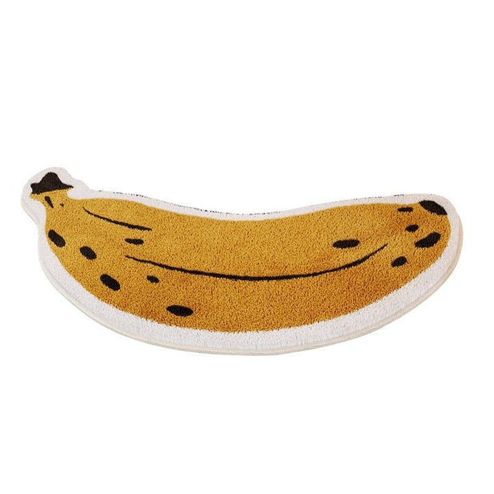 Sklisikker badematte med design av banan eller aubergine - ZestPad