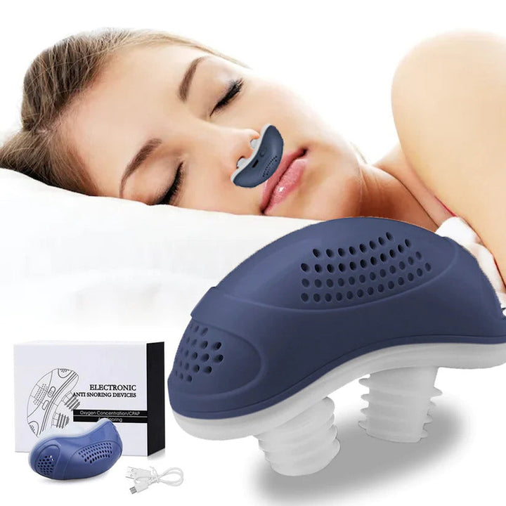 BreatheEase Micro CPAP søvnapné-enhet – kompakt anti-snorkeenhet for bedre søvn