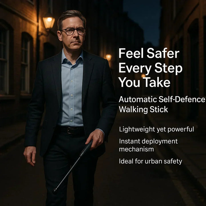 Automatisk gåstokk for selvforsvar for sikkerhet i byen