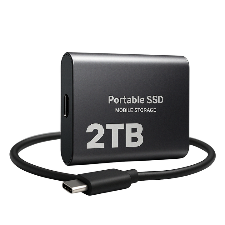 Bærbar høyhastighets-SSD, USB-C 1050 MB/s (2 TB)