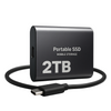 Bærbar høyhastighets-SSD, USB-C 1050 MB/s (2 TB)