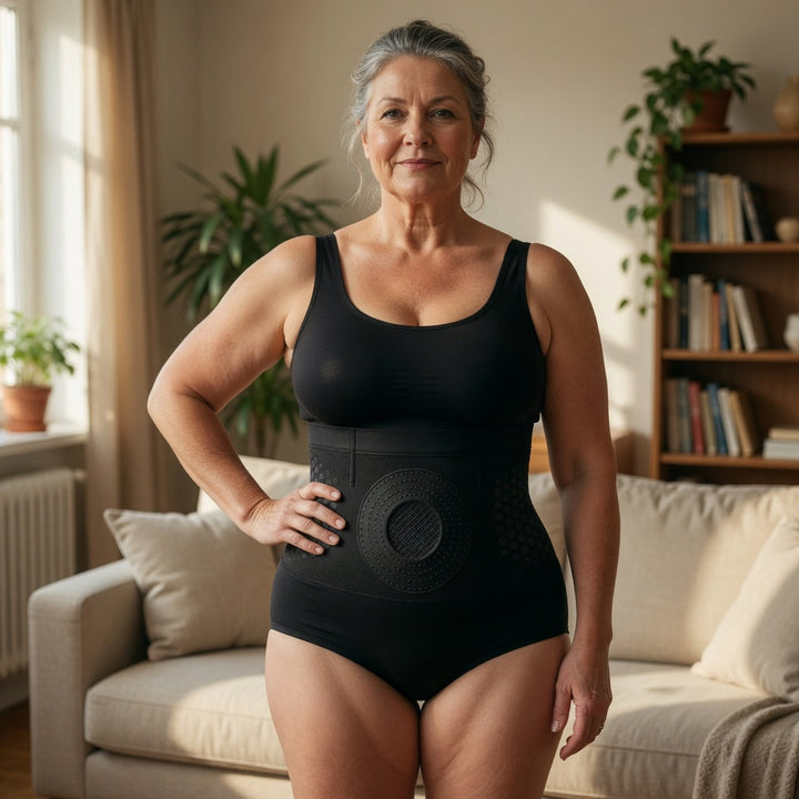Stoffskiftestimulerende shapingshorts for en slank, fast silhuett
