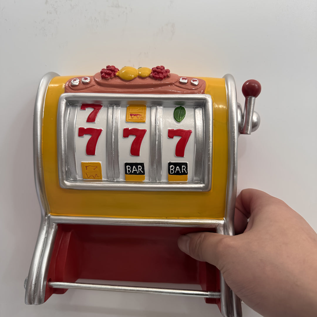 Jackpot toalettpapirholder – Spilleautomat-design og veggmontert
