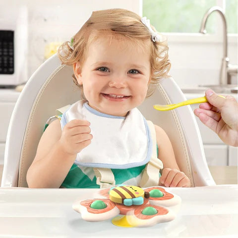 PurePlay Montessori-spinnerleke | Sensorisk leke med sugekopp for barn – perfekt for bord, vinduer og barnestoler