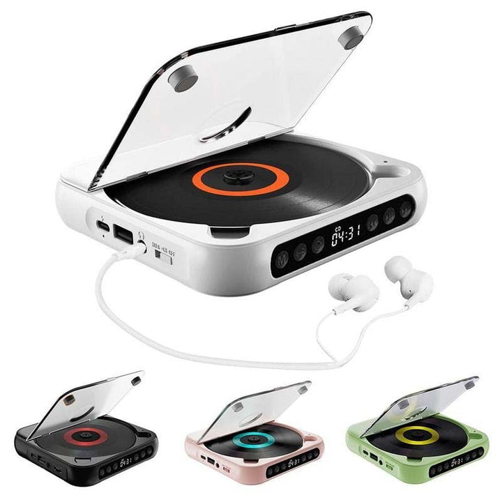 Bærbar CD-spiller - Bluetooth | Hi-Fi-lyd | Flere farger