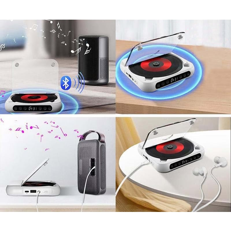 Bærbar CD-spiller - Bluetooth | Hi-Fi-lyd | Flere farger