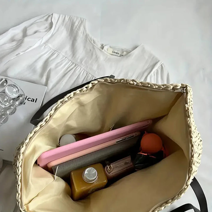 Kvinners Vevd Tote Bag – Stilig Bære-Alle for Daglig Bruk
