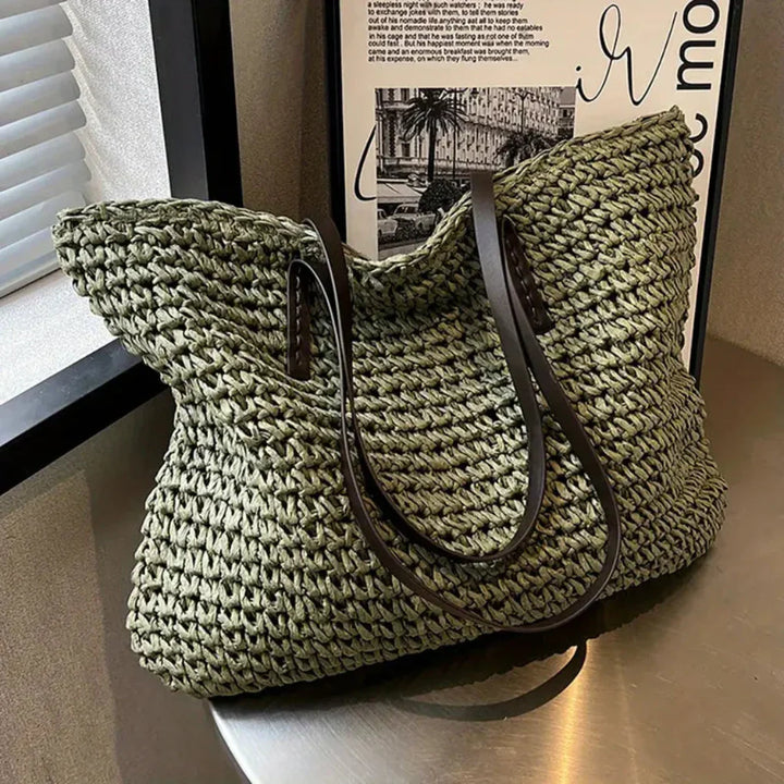 Kvinners Vevd Tote Bag – Stilig Bære-Alle for Daglig Bruk