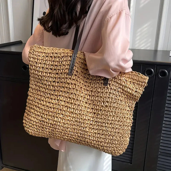 Kvinners Vevd Tote Bag – Stilig Bære-Alle for Daglig Bruk