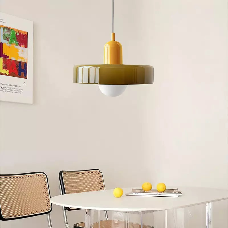 Fargerik takpendel i Bauhaus-stil - StiloGlas