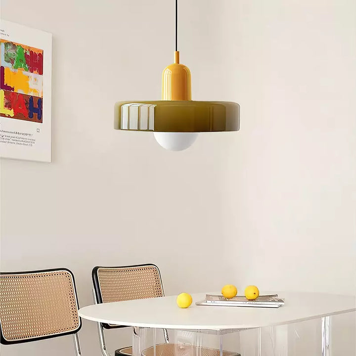 Fargerik takpendel i Bauhaus-stil - StiloGlas