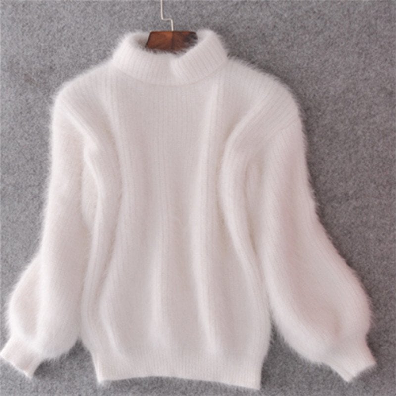 Mohair Turtleneck Genser