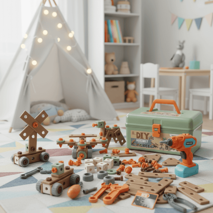 BUILDMASTER – verktøysett for kreative barn fra 3 år