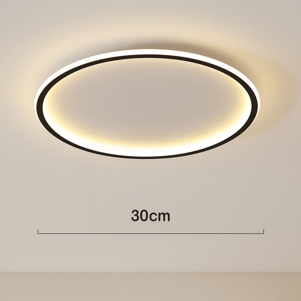 Rund LED-taklampe i skandinavisk stil | 1 lyskilde