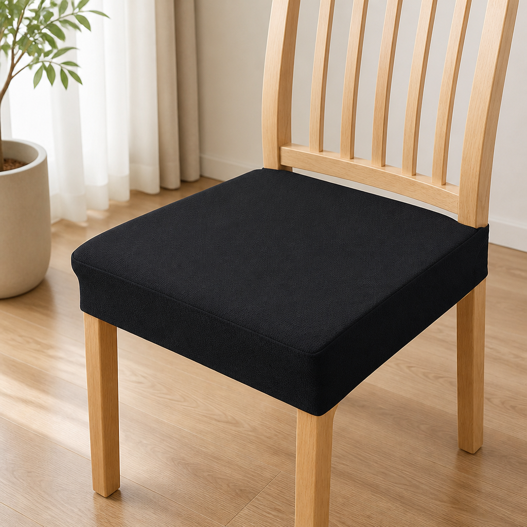 Vanntette elastiske vevde stolovertrekk, sklisikker jacquard-polyester