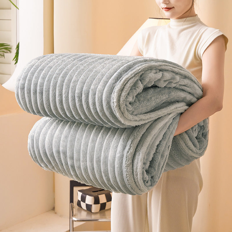Pledd Grovstrikket Struktur Pledd for Sofa eller Seng | Stort