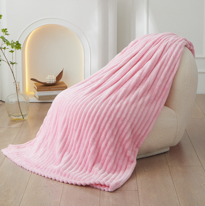 Pledd Grovstrikket Struktur Pledd for Sofa eller Seng | Stort